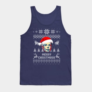 Merry Christmusk Christmas Parody Tank Top